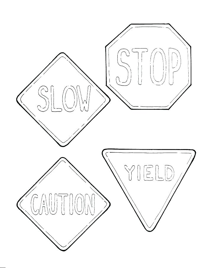 700x906 Stop Sign Coloring Sheet