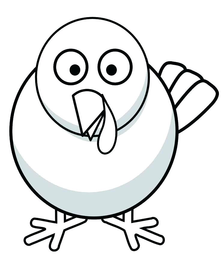 736x883 Cute Turkey Coloring Pages Cute Thanksgiving Turkey Coloring Pages