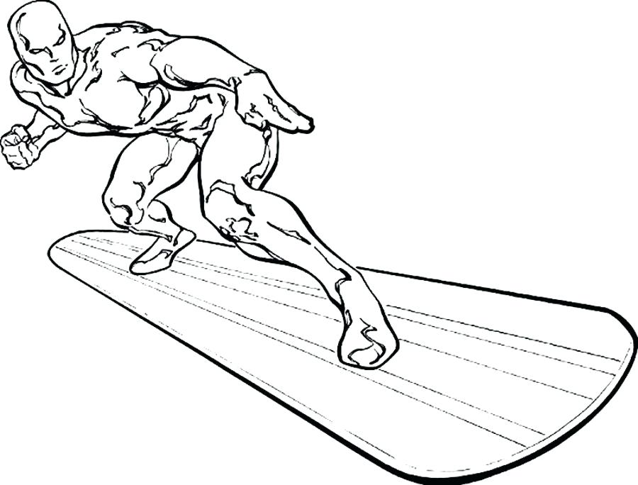 900x684 Silver Surfer Coloring Pages