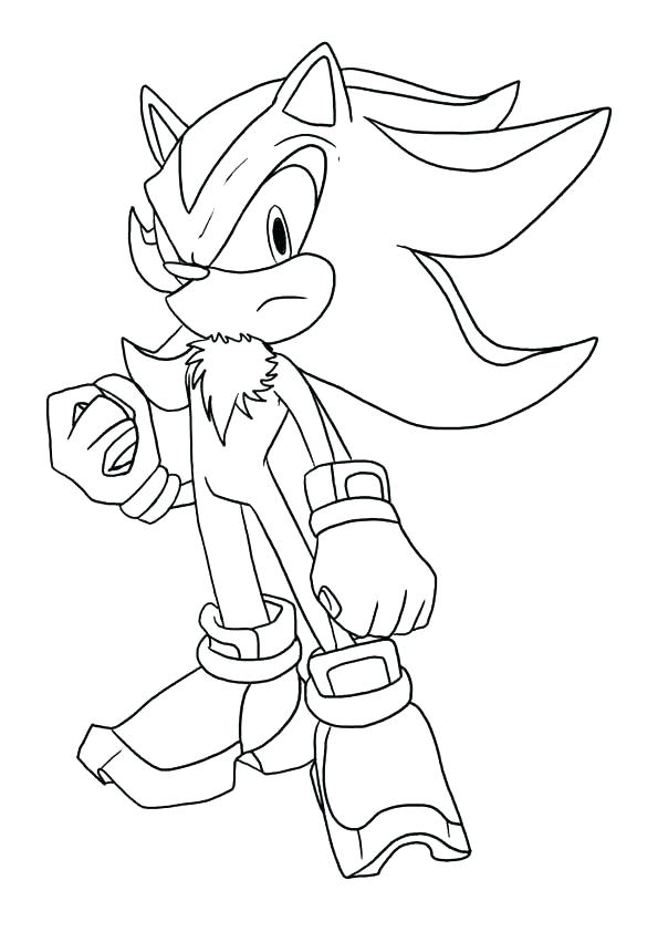 595x842 Shadow Coloring Page Sonic The Hedgehog Coloring Pages Printable