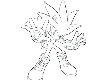440x330 Silver Hedgehog Coloring Pages Sonic Generations Silver