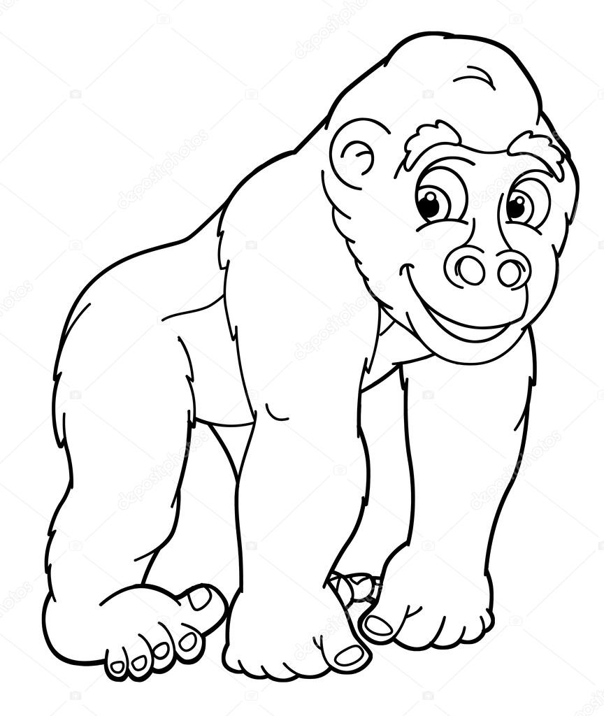 Angry Gorilla Drawing at GetDrawings | Free download
