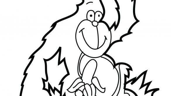 585x329 Gorilla Coloring Pages Coloring Book Gorilla