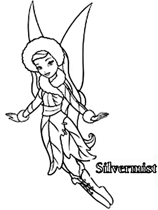 600x797 Silvermist Is Tinkerbell Friend's Coloring Page