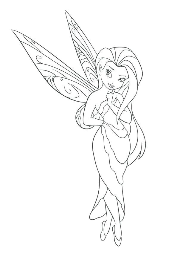 567x850 Disney Fairy Coloring Pages Free Printable Fairy Coloring Pages