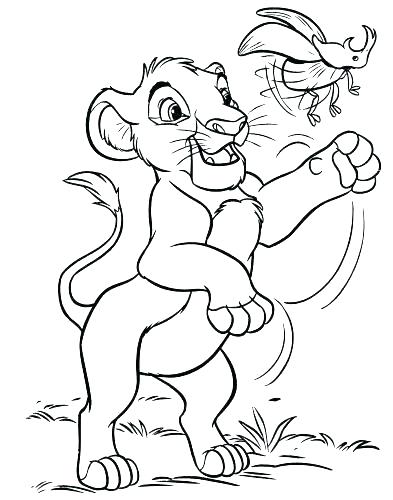 393x500 Baby Simba Coloring Pages Coloring Page Coloring Page The Lion