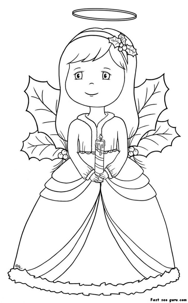 728x1174 Lovely Inspiration Ideas Printable Angel Coloring Pages Simple