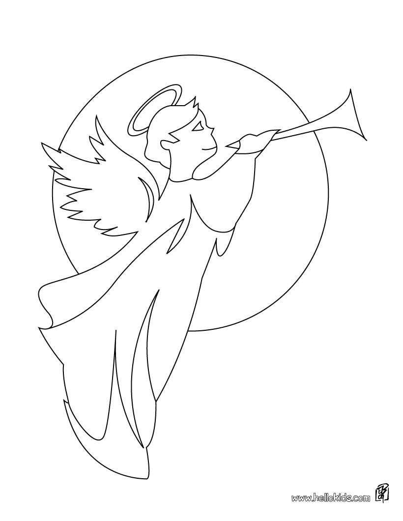 820x1060 New Angel Coloring Pages In Print Online Sheet Free Of Simple