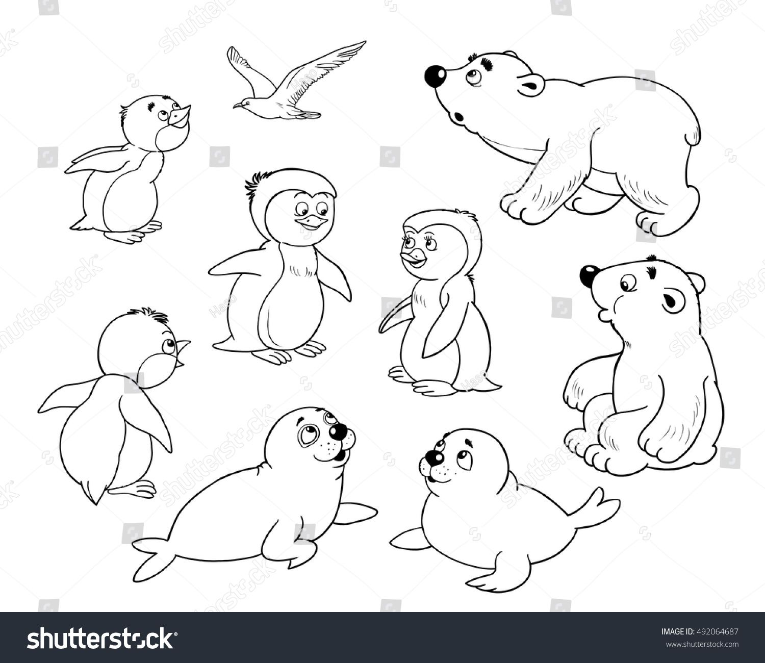 1500x1300 Improved Arctic Animal Coloring Pages Simple Animals Printable