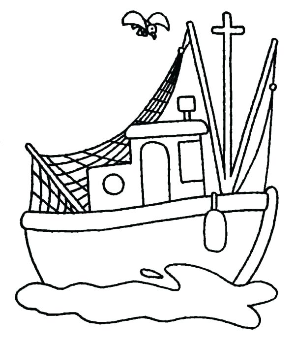 600x697 Printable Boat Coloring Pages For Kids Boat Coloring Printable