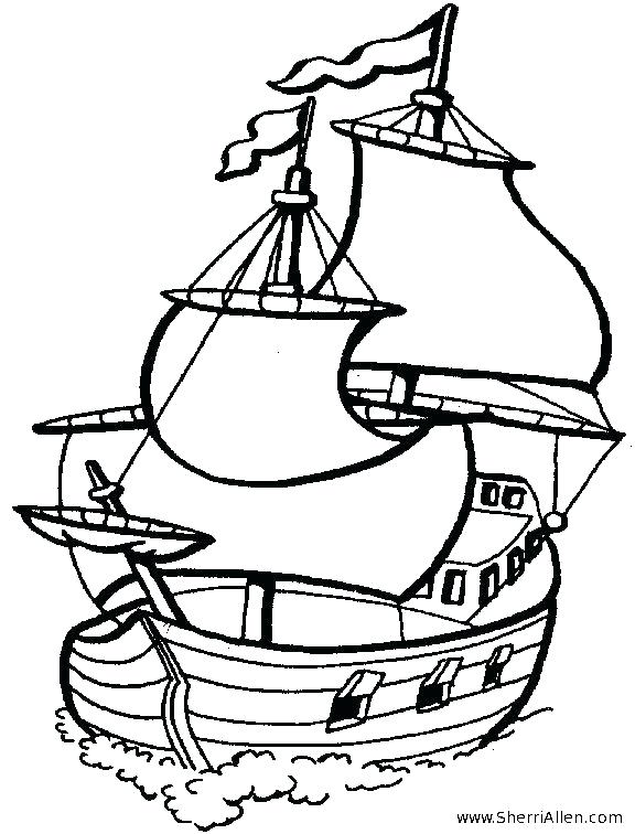 576x756 Summertime Fishing On Boat Coloring Page Download Print Online
