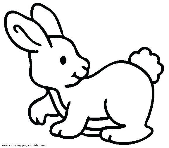 578x506 Coloring Pages Bunnies Simple Bunny Color Page Free To Print Print