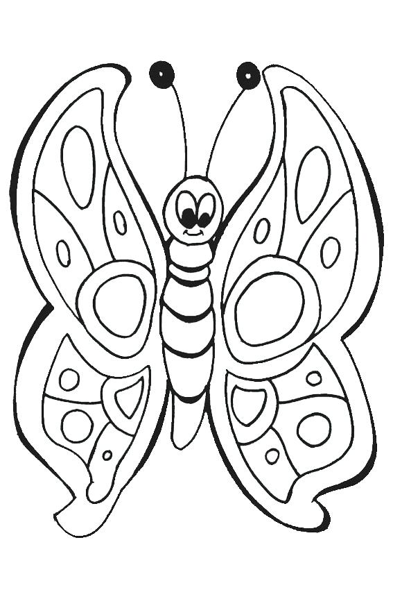 567x850 Free Downloadable Butterfly Coloring Pages Beautiful For Preschool