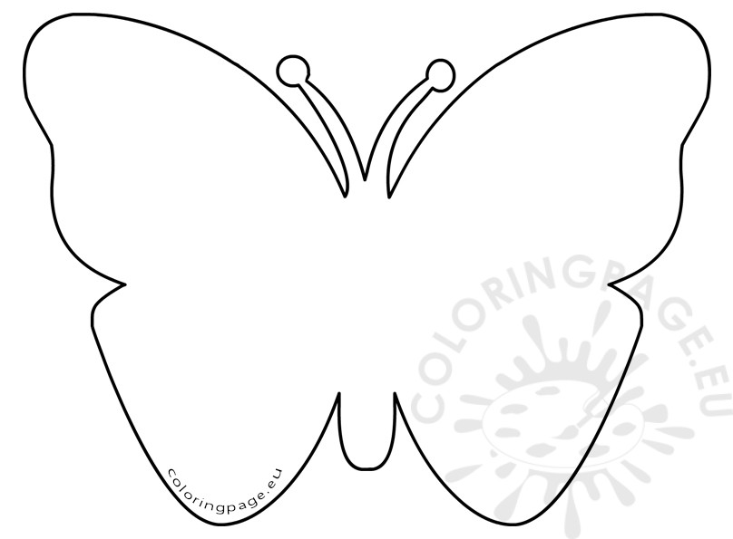 808x595 Simple Butterfly Coloring Pages