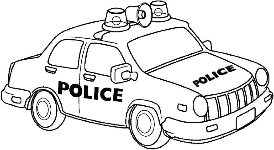 960x526 Police Car Coloring Pages Simple Car Coloring Pages Car One Easy