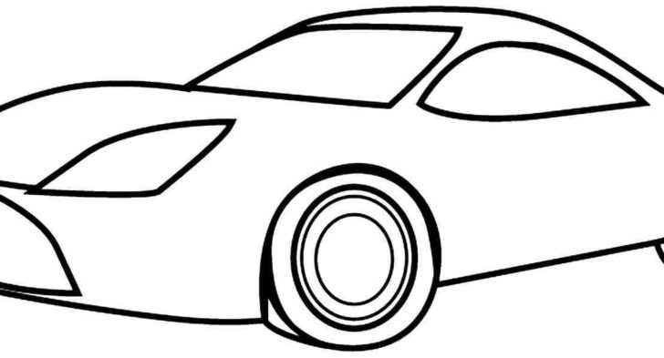728x393 Simple Car Coloring Pages Simple Car Coloring Pages