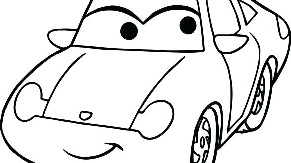 585x329 Simple Car Coloring Pages Color Bros Simple Car Simple Car