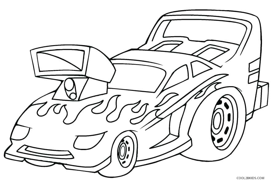 888x606 Simple Car Coloring Pages Hot Wheels Page Race Coloring Collection