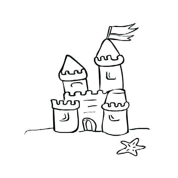600x600 Unicorn Castle Coloring Page And Simple Way To Color Castle
