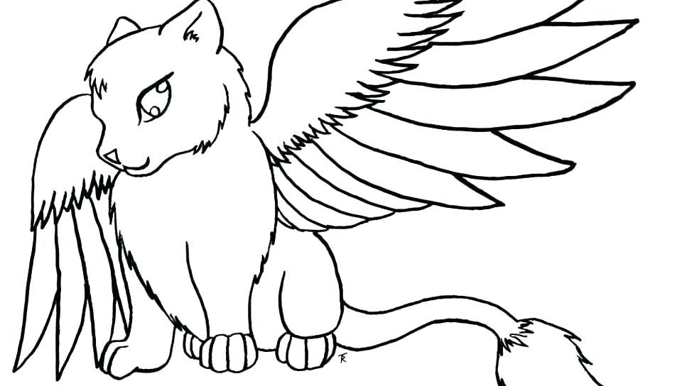 960x544 Kitten Coloring Page Coloring Page Cat Printable Simple Cat