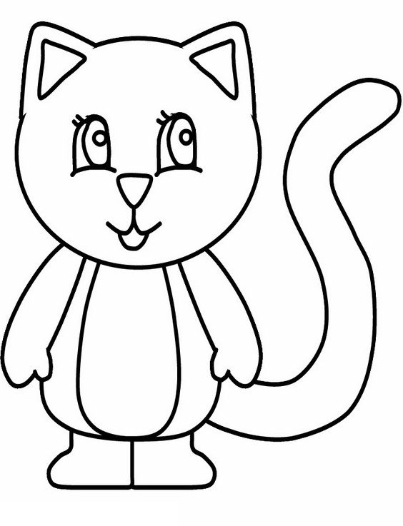 564x737 Simple Cat Cats Kids Net