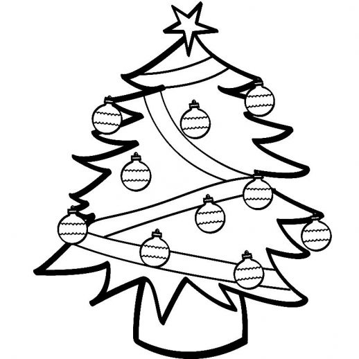 Simple Christmas Coloring Pages at GetDrawings | Free download