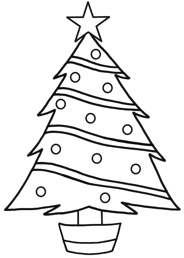 600x841 Christmas Coloring Pages Tree Star Star On Top Christmas Trees