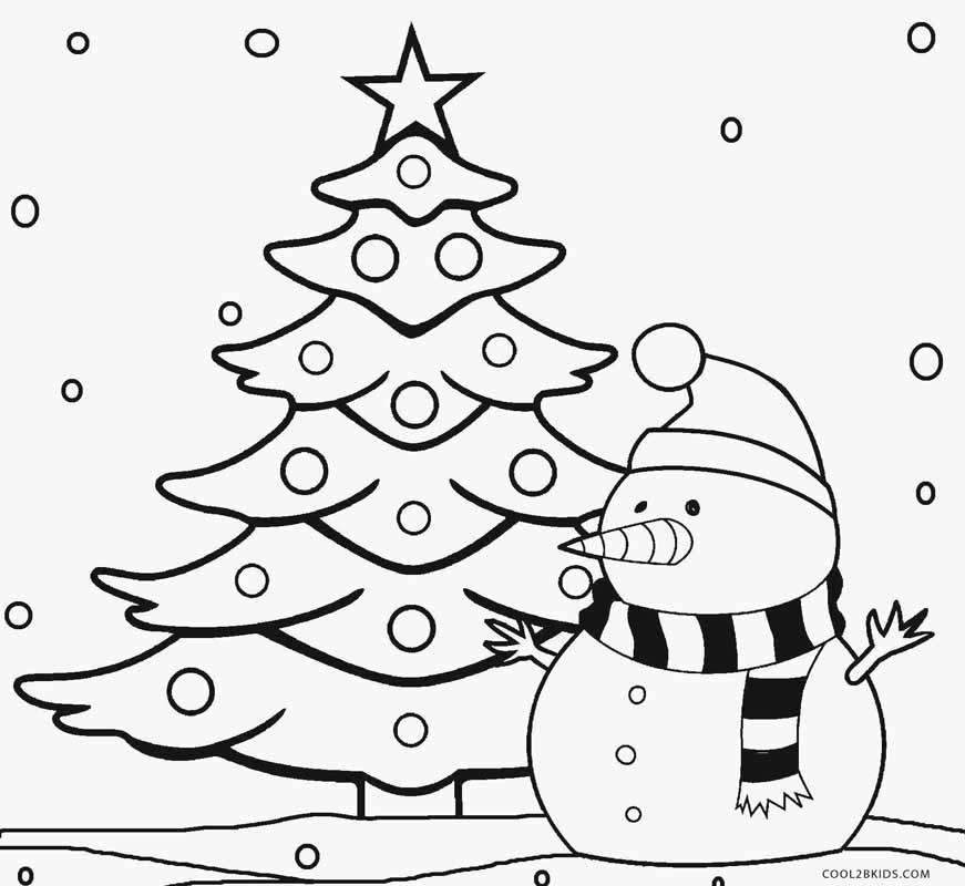 871x800 Coloring Pages Christmas Tree