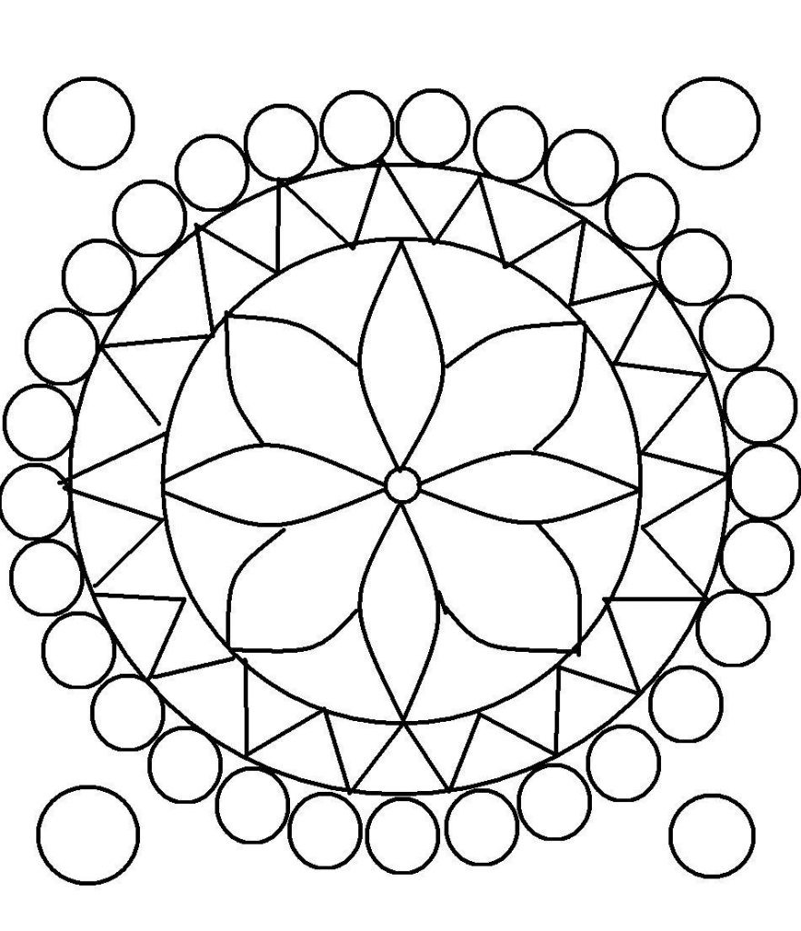 881x1024 Free Flower Pattern Coloring Pages For Print Also Download