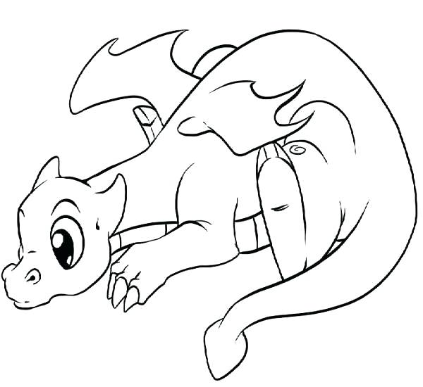 600x550 Coloring Pages Draw A Simple Dragon Dragon Coloring Pages Dragon