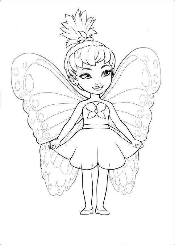 567x794 Fairy Coloring Pages