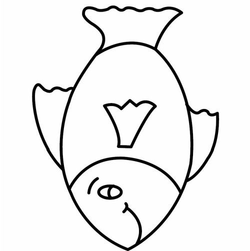 500x502 Large Fish Template Free Coloring Pages, Free Printable Coloring