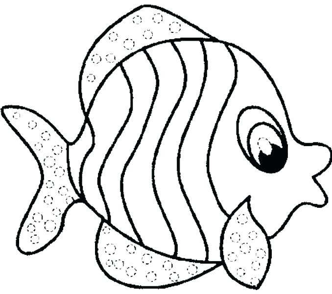 678x600 Cartoon Fish Coloring Pages Cartoon Fish Coloring Pages Simple