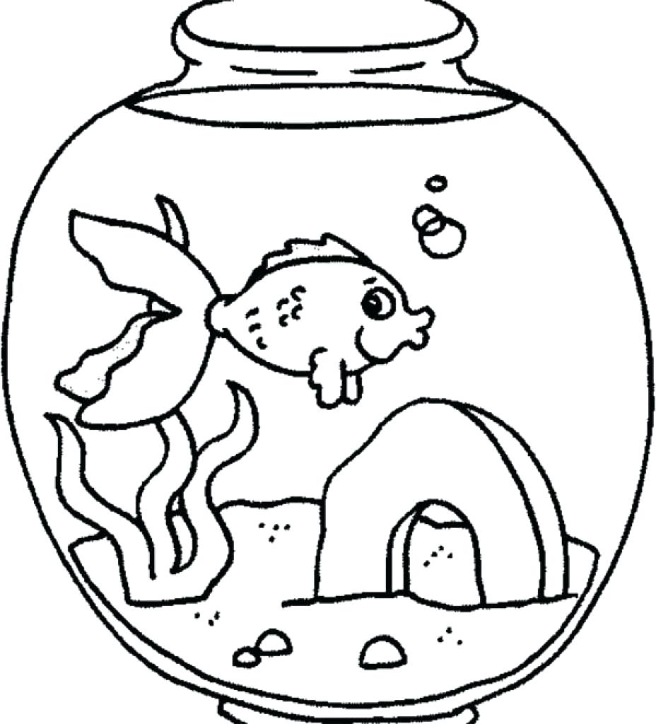 928x1024 Coloring Pages Coloring Pages Of Fish Simple Tank Coloring