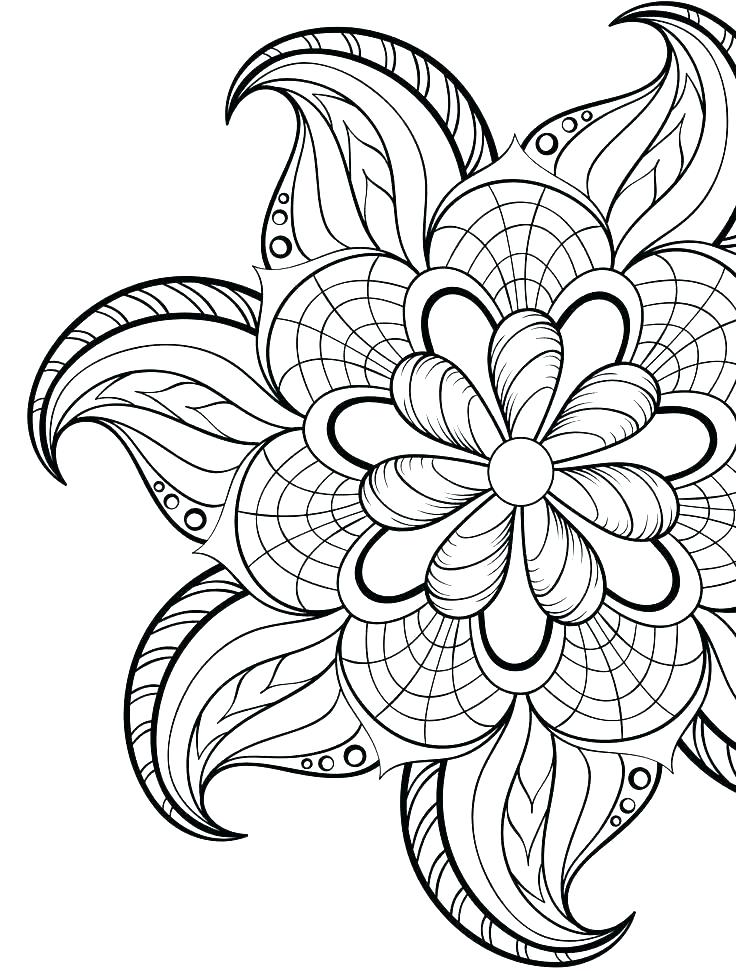 736x971 Free Printable Flowers Coloring Pages Printable Colouring Flowers