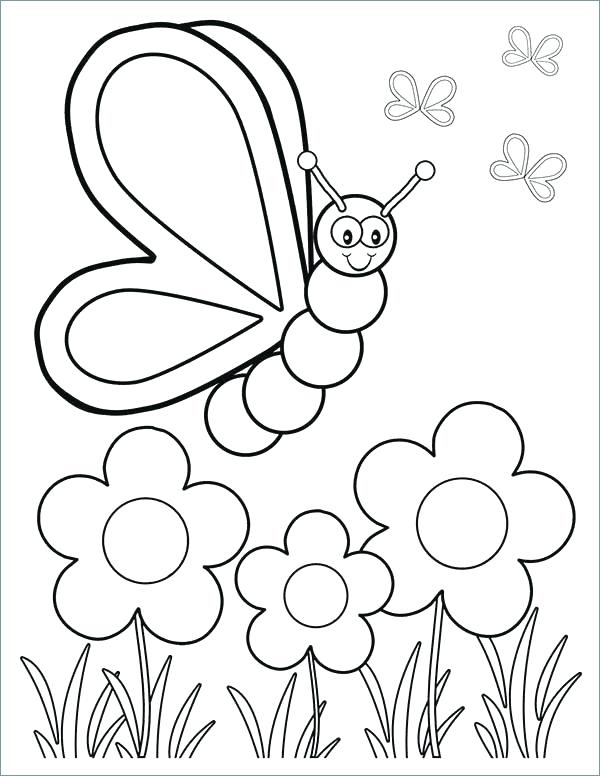 Simple Flower Coloring Pages at GetDrawings | Free download