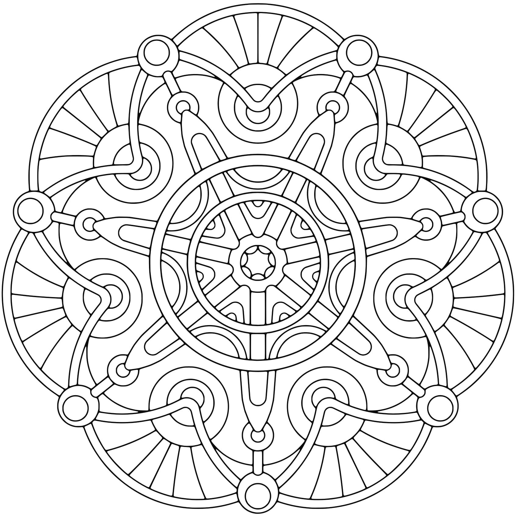 1700x1700 Incredible Printable Geometric Coloring Pages Adults Menmadehome