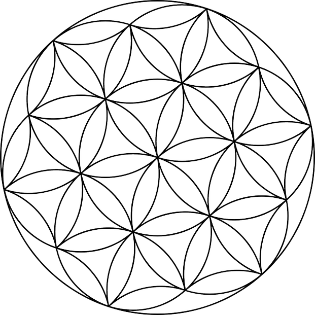 621x621 Geometric Coloring Books Pages