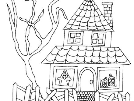 440x330 Haunted Mansion Coloring Pages Beautiful Haunted House Coloring