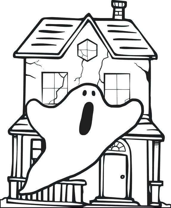 574x700 House Coloring Pages