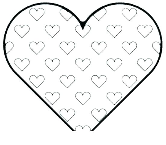 550x481 Human Heart Coloring Page Coloring Pages Heart Simple Heart