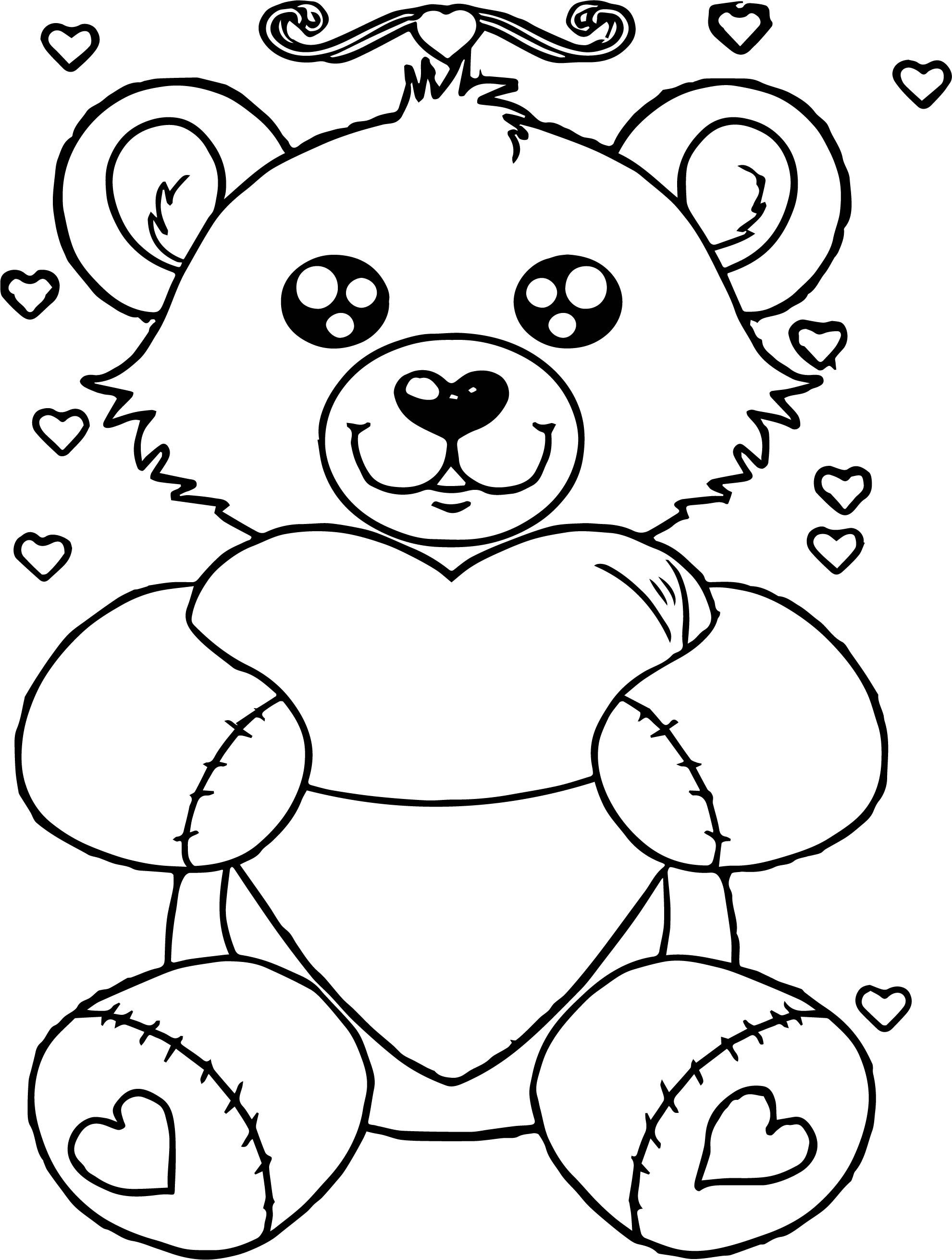1981x2621 Unbelievable Bear My Heart Coloring Page Wecoloringpage Picture