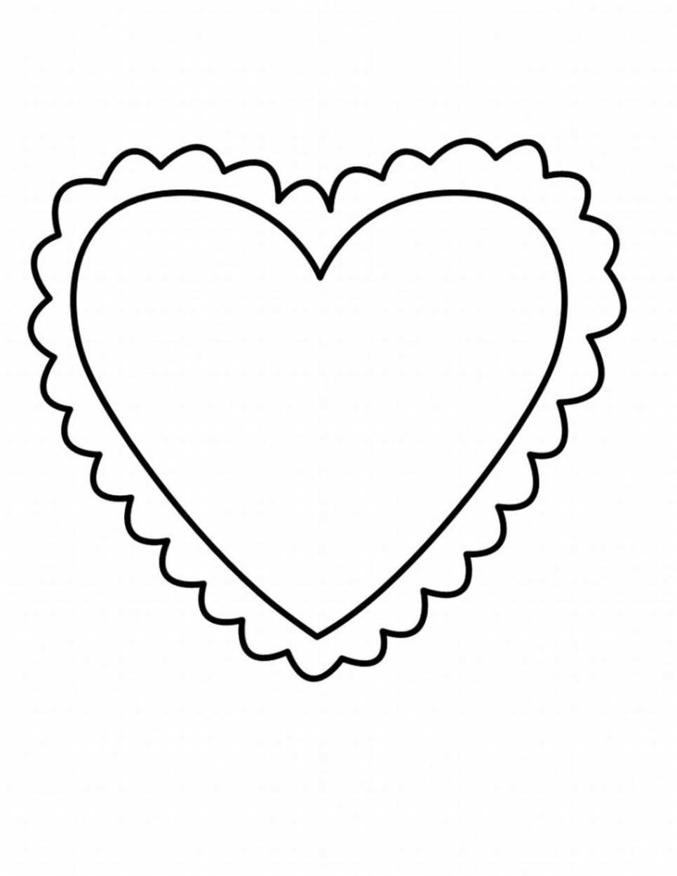 965x1249 Valentines Heart Coloring Pages Acpra