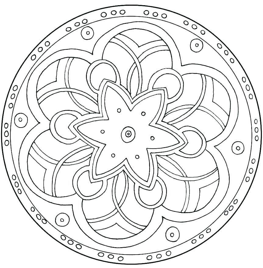 863x878 Simple Mandala Coloring Pages Heart Mandala Coloring Pages Simple
