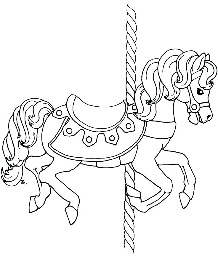 736x864 Good Carousel Coloring Pages Print Free Printable Book Picture