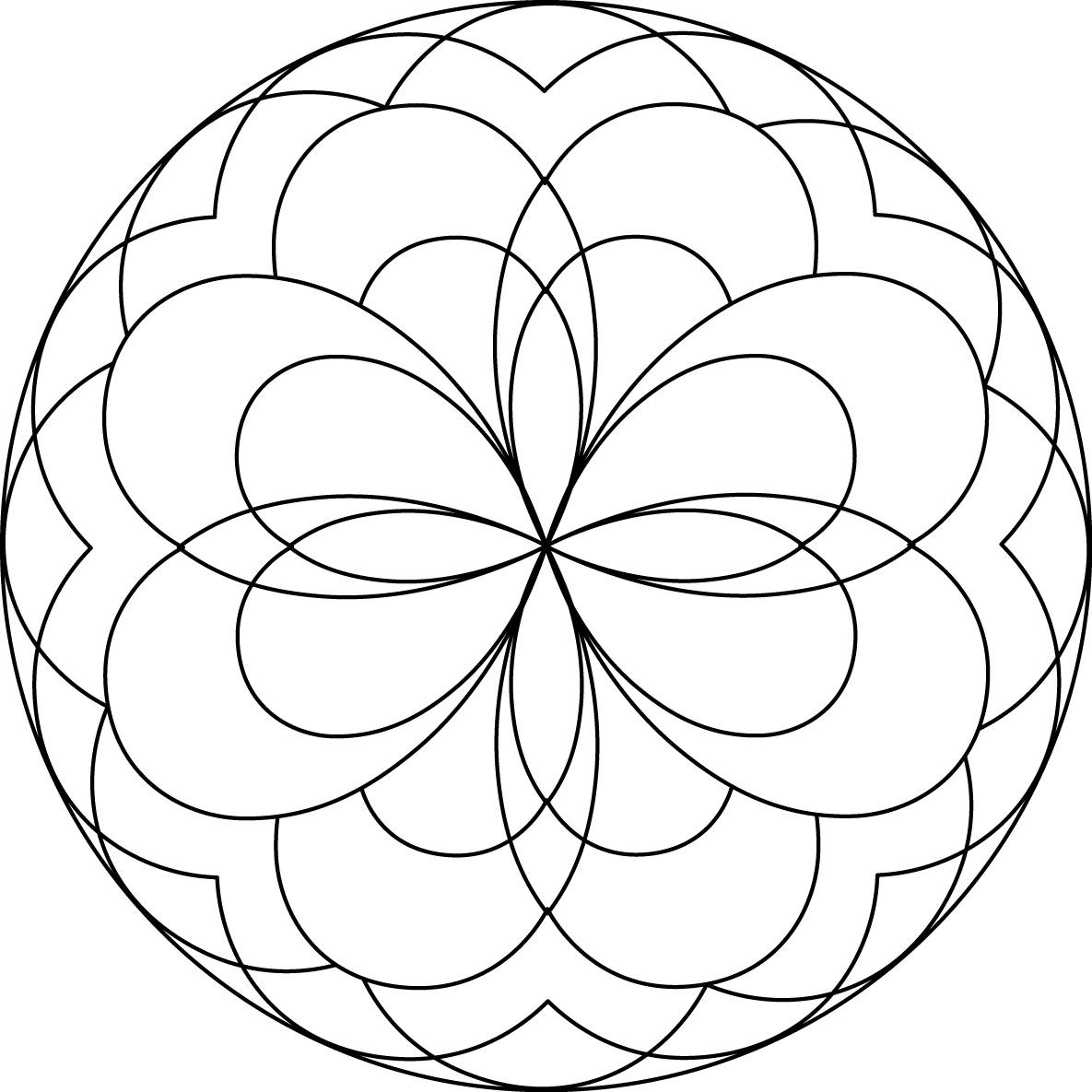 1185x1185 Simple Mandala Mandalas Coloring Pages For Kids To Print Color
