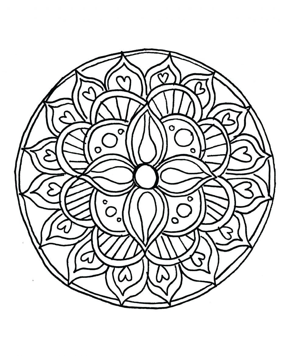 936x1170 Simple Mandala Coloring Pages Simple Mandala Coloring Sheets
