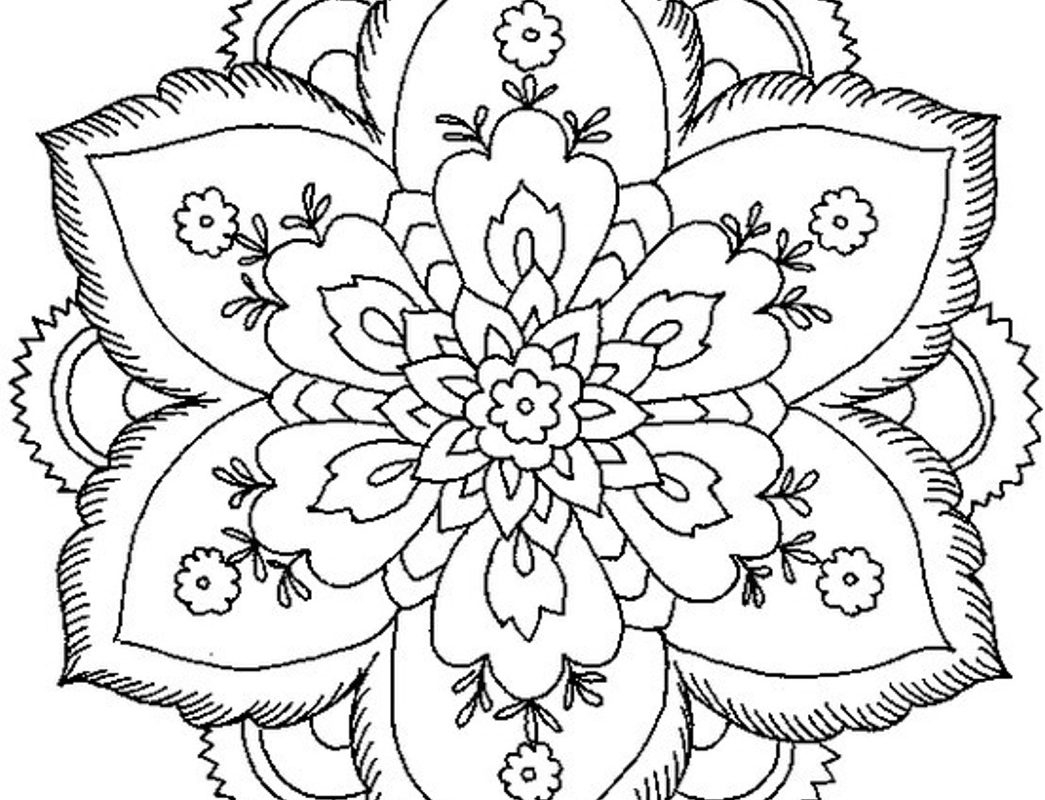 Download Simple Mandala Coloring Pages For Kids at GetDrawings.com | Free for personal use Simple Mandala ...