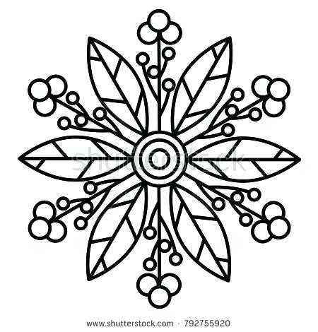 450x470 Simple Mandalas To Print And Color Free Printable Mandala Coloring