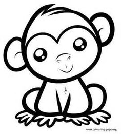 236x261 How To Draw Easy Baby Pandas And Monkeys Free Printable Coloring